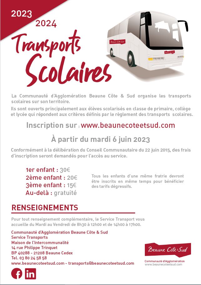 flyers transport scolaire